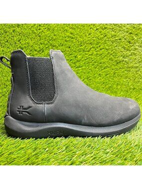 Kuru Draft Salo Mens‎ Size 8.5 Triple Black Casual Outdoor Leather Chelsea Boots